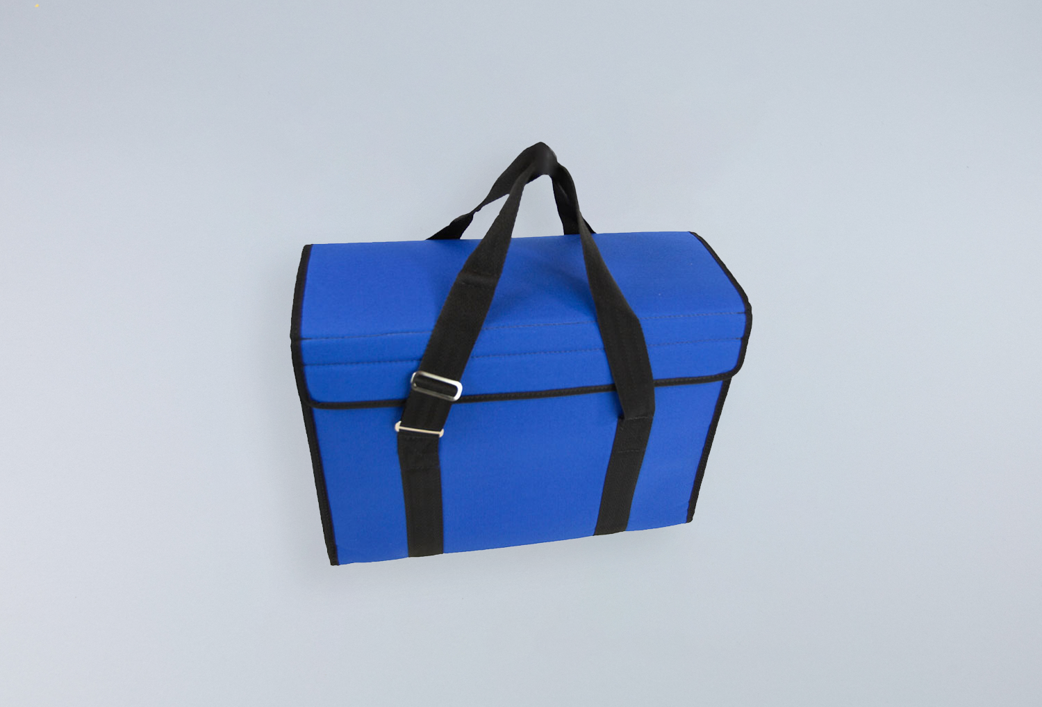 Blue Fabric Case with Velcro and Straps